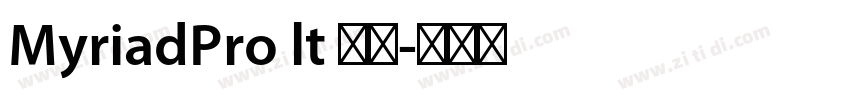 MyriadPro lt 普通字体转换
